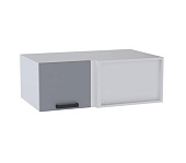 Шкаф верхний глубокий угловой УВГ кухня Марбл (Белый/Мята софт)