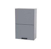 Шкаф верхний высокий СВ6ВГкухня Марбл (Белый/Мята софт)