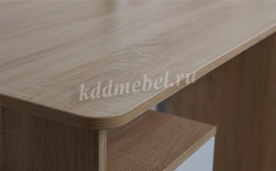 Стол письменный Гарвард 120 3 ящика (Дуб сонома/Белый)