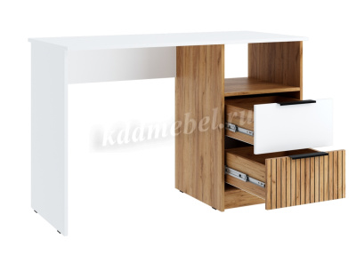 Стол письменный Ивис СП-001 (Дуб Крафт золотой/Белый)