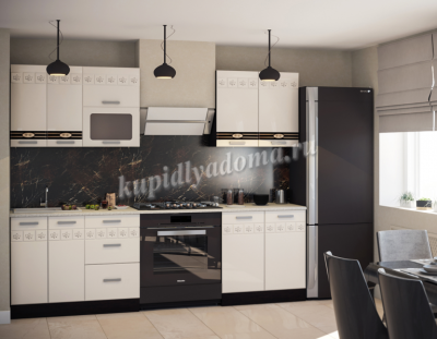 Кухня Мила Люкс 2,0 (Венге/Жемчуг)