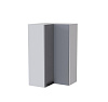 Шкаф верхний угловой сушка высокий ВУСП2 кухня Марбл (Белый/Грей софт)