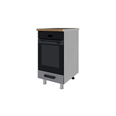 Шкаф нижний духовой 45Д кухня Кампео без столешницы (Белый/Сантьяго софт)