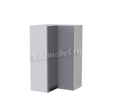 Шкаф верхний угловой сушка высокий ВУСП2 кухня Марбл (Белый/Мята софт)