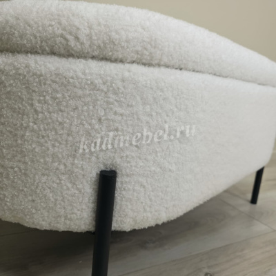 Пуф Барни (Белый плюш)