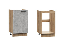 Шкаф под мойку ШНМ 500 Кухня Сахара (Холст Грей)