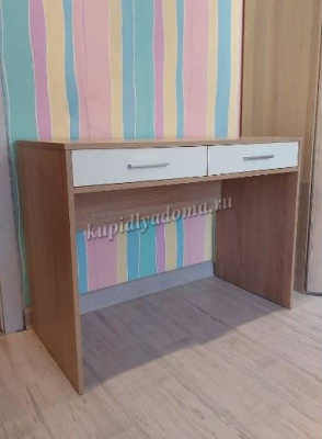 Стол письменный Стелс 120 2 ящика (Дуб сонома/Белый)